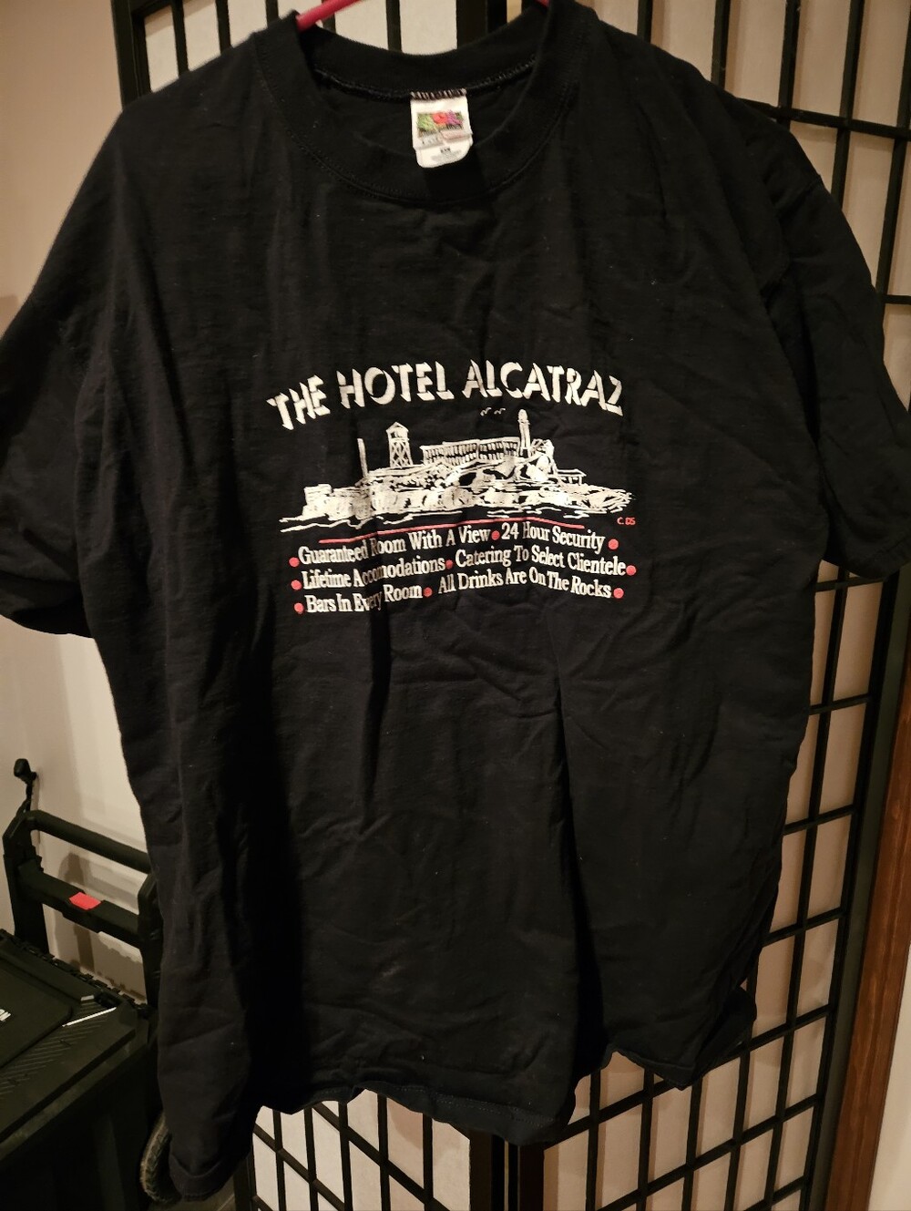 Fruit of the Loom Black The Hotel Alcatraz Graphic Tee